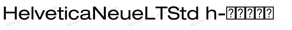 HelveticaNeueLTStd h字体转换